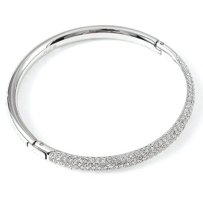 【P10倍 2/6 20時〜2/8 9時】【返品OK】スワロフスキー ブレスレット アクセサリー レディース SWAROVSKI 5032846 STONE MINI CRYSTAL BANGLE バングル シルバー/クリア