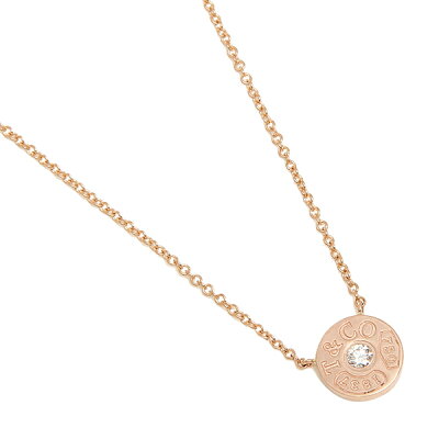【4時間限定ポイント10倍】ティファニー ネックレス アクセサリー TIFFANY&Co. 33286007 1837 18K サークル ペンダント ダイアモンド16in 18R ペンダント ローズゴールド