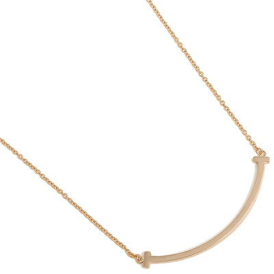 【30時間限定ポイント5倍】ティファニー ネックレス アクセサリー TIFFANY&Co. 35189432 Tスマイル ミニ 18K ペンダント ローズゴールド