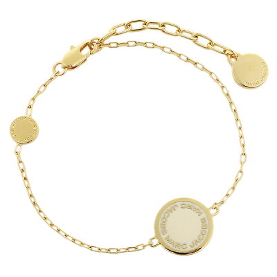 【返品OK】マークジェイコブス ブレスレット アクセサリー MARC JACOBS レディース M0008540 106 LOGO DISC ENAMEL バングル クリーム