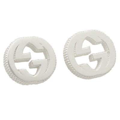 【P10倍 2/4 20時〜2/4 24時】グッチ ピアス インターロッキングG シルバー レディース GUCCI 479227 J8400 8106【返品OK】