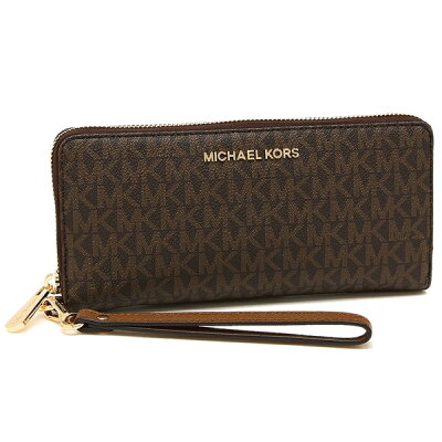 【P10倍 2/1 0時〜2/2 9時】マイケルコース 財布 長財布 アウトレット レディース MICHAEL KORS 35F8GTVT3B BROWN ブラウン 一粒万倍日
