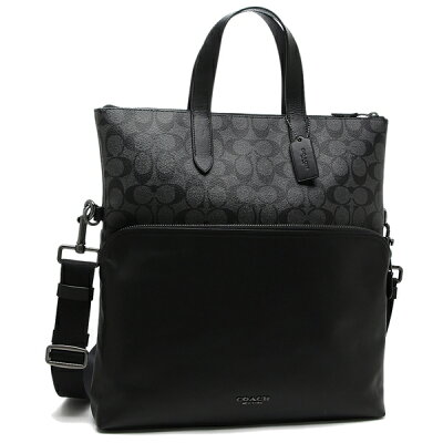 【4時間限定ポイント10倍】コーチ トートバッグ ショルダーバッグ アウトレット メンズ レディース COACH F72528 QBAF4 グレー ブラック