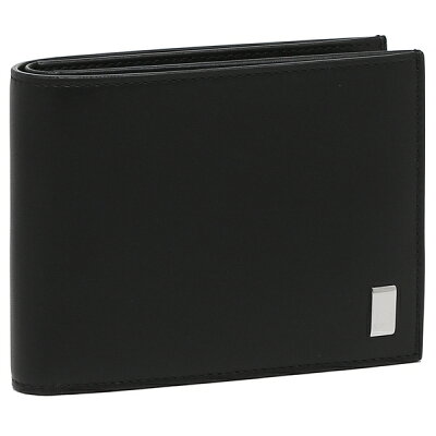 【P5倍 9/26 16時〜9/27 24時】ダンヒル 財布 二つ折り財布 サイドカーブラック ブラック メンズ DUNHILL 19F2F32AT001R 【返品OK】