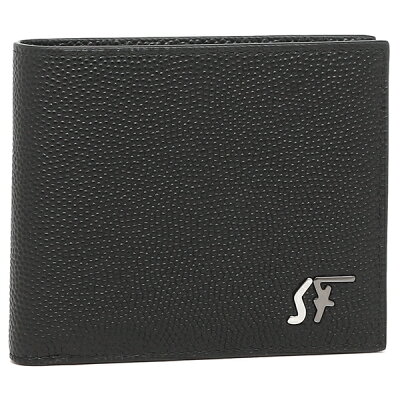 【P10倍 10/15 0時〜24時】フェラガモ 財布 折財布 メンズ シグネチャー Salvatore Ferragamo 66A531 0714608 ブラック 【返品OK】