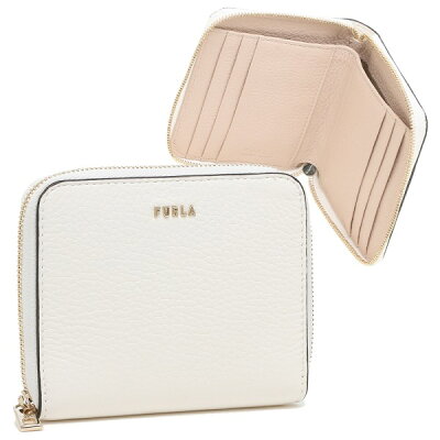フルラ 財布 二つ折り財布 レディース バビロン ミニ財布 ラウンドファスナー FURLA PCY1UNO HSF000 01B00 ホワイト【返品OK】