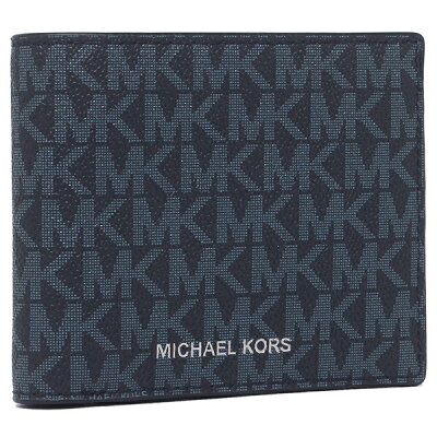 マイケルコース 財布 二つ折り財布 アウトレット メンズ MICHAEL KORS 36U9LCRF3B ADML PL BLUE アドミラル ペールブルー【返品OK】