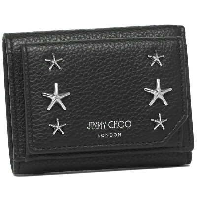 【P10倍 2/2 18時〜2/4 9時】ジミーチュウ 財布 三つ折り財布 ビアーレ ミニ財布 ブラック メンズ JIMMY CHOO BEALEUUF 14503735 一粒万倍日 【返品OK】