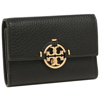 【P10倍 9/26 16時〜9/27 24時】トリーバーチ 財布 三つ折り財布 ミラー ブラック レディース TORY BURCH 79393 001【返品OK】
