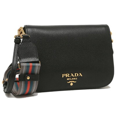【5%OFFクーポン 12/3〜12/10 9時】プラダ バッグ ショルダーバッグ ヴィテロダイノ ブラック レディース PRADA 1BD274 2BBE NOO F0002【返品OK】