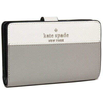 【10%OFFクーポン 1/21〜1/28 9時】ケイトスペード 財布 二つ折り財布 ステイシー グレー レディース アウトレット KATE SPADE WLR00124 020【返品OK】