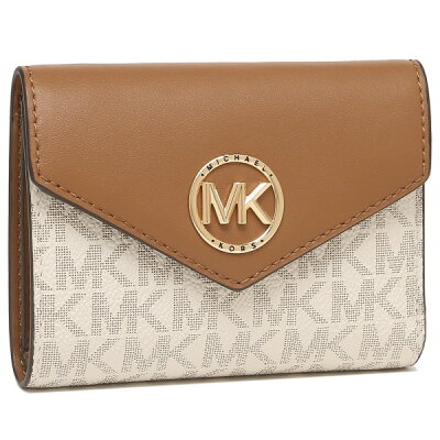 【10%OFFクーポン 1/27 18時〜2/3 9時】マイケルコース 三つ折り財布 グリーンウィッチ バニラ レディース MICHAEL KORS 32S1GNME6B 149【返品OK】