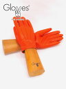 グローブス　手袋（メンズ） gloves グローブス　メンズ 革手袋 オレンジ マンダリン 3本の縫い目 ラムレザーグローブ カシミアウールニット裏 プレゼント ユニセックス