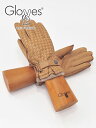 グローブス　手袋（メンズ） グローブス　　gloves 革手袋 メンズ ラムレザーグローブ CA741 ベージュ イントレチャート 編み込み イタリア製 カシミアニット裏 贈り物 プレゼント でらでら 公式ブランド