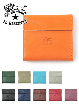 イルビゾンテ IL BISONTE Giotto ジオットモデル 新色追加 小銭入れ付きコンパクトな二つ折り財布 ウォレット プレゼント メンズ レディース