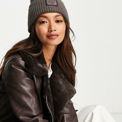 ハーシェルサプライ Herschel Supply Co Herschel SupplyCo。ジュノーの濃い藤色の分厚いニットビーニー 帽子 レディース 女性 インポートブランド
