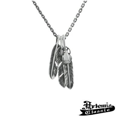 アルテミスクラシック Artemis Classic 限定 トリプルフェザーペンダント ブランド シルバーアクセサリー ネックレス 3連 フェザー ウィング 羽根 翼 オシャレ メンズ プレゼント ギフト 誕生日 記念日 お祝い