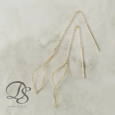 18金 ピアス ゴールド ピアス K18 アメリカンピアス 18k レディース ツイストデザイン pierce 誕生日 贈り物 妻 DEVAS ディーヴァス プレゼント