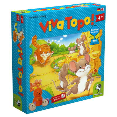 【クーポン配布中】ねことねずみの大レース Viva Topo PG66003ゲーム ボードゲーム すごろく 家あそび 木のおもちゃすごろくゲーム 知育玩具 日本語 ペガサス社 ドイツ 楽天