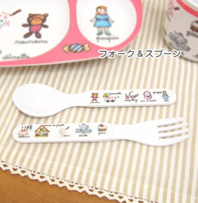 【即出荷】 フォーク スプーン カトラリー 子供用食器 かわいい 食器 メラミン お食い初め 離乳食 キッズ ベビー 子供 男の子 女の子 動物 アニマル ギフト 出産祝い プレゼント ラシェーズロング LaChaiseLongue【ネコポス便OK】【あす楽対応】