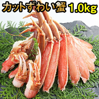 生でも食べられるカットずわいがに1.0kg(2~3人前) 寿司屋の蟹は鮮度と甘みが違う!【送料無料】ズワイガニ かにしゃぶ カニ鍋 ポーション むき身 がってん寿司 函館函太郎 あす楽