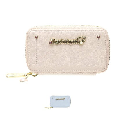 アンドシュエット &chouette クリスマス限定 ハート ビジューロゴ ラウンドファスナーキーケース 4連キーケース 鍵財布 レディース サマンサアンドシュエット