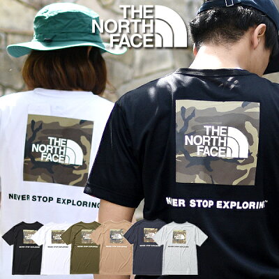 ゆうパケット発送!送料無料 ノースフェイス Tシャツ メンズ レディース 半袖 THE NORTH FACE ショートスリーブ スクエア カモフラージュ ティー S/S Square Camofluge tee バックプリント 迷彩 2023春夏新作 NT32357