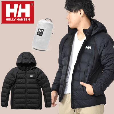 【最大1000円割引クーポン配布中】 送料無料 ヘリーハンセン ダウンジャケット HELLY HANSEN アングラー ハイブリッド ダウンジャケット メンズ 釣り フィッシング hh12070 ブラック