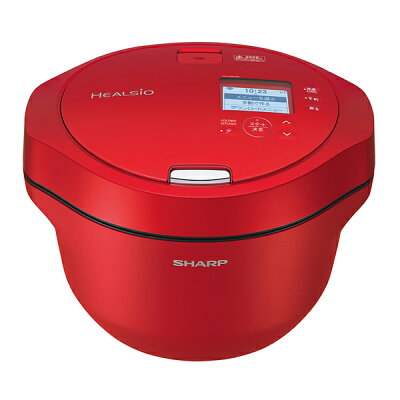 【返品OK!条件付】シャープ 電気無水鍋 2.4L ヘルシオ ホットクック 水なし自動調理鍋 無線LAN対応 KN-HW24G-R レッド系【KK9N0D18P】【100サイズ】