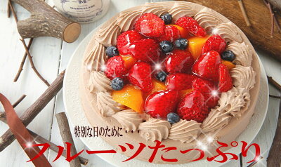 送料無料 チョコレートケーキ 4号 誕生日 苺たっぷり チョコレート デコレーション バースデー スイーツ ギフト フルーツいちごデコレーション 母の日特集2021 お買い物マラソン