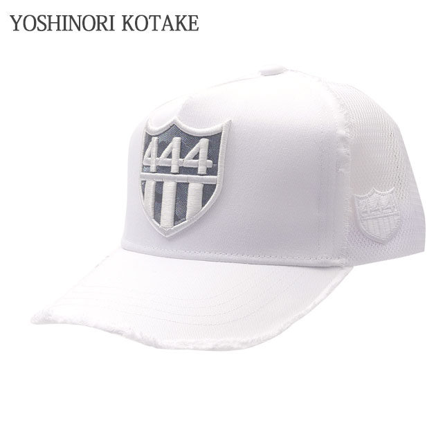ヨシノリコタケ 伊勢丹メンズ限定 新品 ヨシノリコタケ YOSHINORI KOTAKE 444LOGO METAL MESH CAP キャップ WHITE ホワイト 白 メンズ 39ショップ
