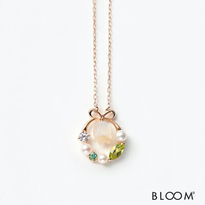 ネックレス レディース エメラルド K10 ピンクゴールド 10k 10金 【 BLOOM ブルーム 】 ジュエリー ブランド プレゼント 贈り物 ギフト ご褒美 20代 30代 40代 50代 60代