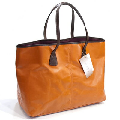 タスティング(TUSTING)バイソン トートバッグ/BYTHORN TOTE BAG シューレザー(バッファロー/仔水牛革)超軽量革製トートバッグ ORANGE(オレンジ)