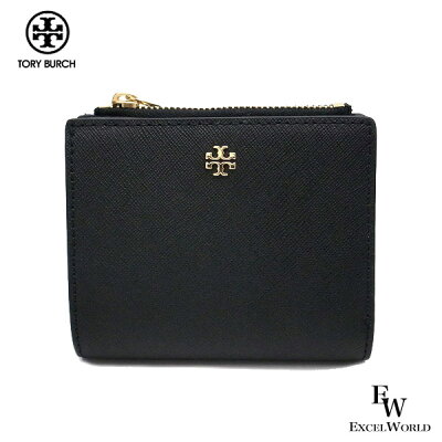 トリーバーチ 財布 アウトレット 二つ折り財布 52902 001 TORY BURCH 小銭入れ付き ブラック【あす楽】 エクセルワールド プレゼントにも ウォレット