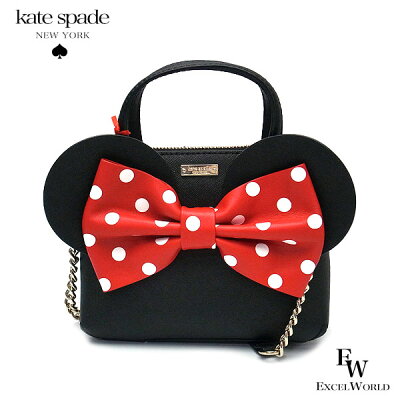 ケイトスペード kate spade バッグ アウトレット ハンドバッグ ショルダーバッグ 2way PXRU6512 001 ディズニーコラボ ミニー ブラック×レッド あす楽 エクセルワールド 母の日 プレゼント クリスマス 誕生日 ギフト プレゼントにも レディース バッグ バック ブランド