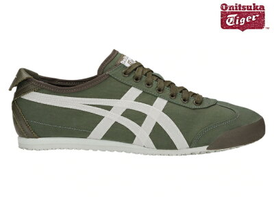 オニツカタイガー メキシコ66 スニーカー メンズ Onitsuka Tiger MEXICO 66 300 OLIVE GREEN/CREAM オリーブグリーン/ クリーム sneaker【あす楽対応】【店頭受取対応商品】