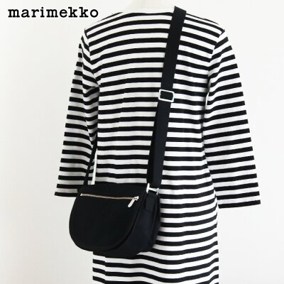 マリメッコ ケルットゥ ショルダーバッグ / ブラック marimekko Kerttu shoulder bag ママポシェット 【 正規販売店 】