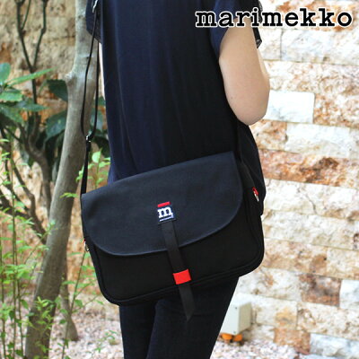 マリメッコ マグネッティラウック ショルダーバッグ / ブラック marimekkoMagneettilaukku shoulder bag 【 正規販売店 】