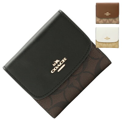 コーチ COACH 三つ折り財布 f87589 | ファスナー 小銭入れ さいふ サイフ ウォレット 財布 カード入れ 多い レディース かわいい 可愛い おしゃれ オシャレ 小さい 小さめ コンパクト 薄い 軽い ブランド レザー 本革 アウトレット