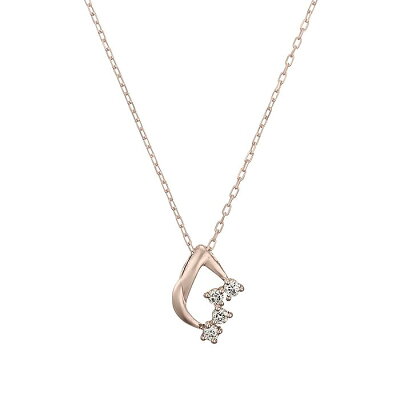 12/1限定【ポイント5倍&10%OFF】K10ピンクゴールド ダイヤモンド ネックレス【festaria bijou SOPHIA フェスタリア ビジュソフィア】