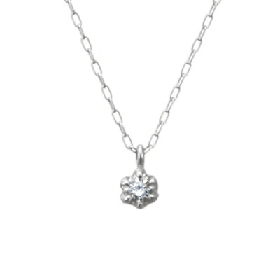 【10%OFFクーポン】K10ホワイトゴールド ダイヤモンド ネックレス【festaria bijou SOPHIA フェスタリア ビジュソフィア】【誕生日プレゼント】