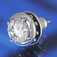ジルコニア ワンポイント シンプル スタッズ シルバーピアス silver925 18Kポスト メンズアクセサリー レディースアクセサリー ユニセックス 男性用 女性用 男女兼用 シルバーアクセサリー ペアアクセサリーに人気 キャッチ付き 送料無料