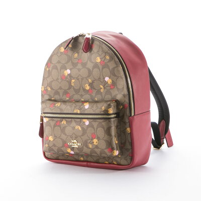 【2月27日-28日限定★クーポン配布中】COACH OUTLET コーチアウトレット シグネチャーチェリーバックパック F31372/IME7V ベージュ/コンビ ギフトラッピング無料