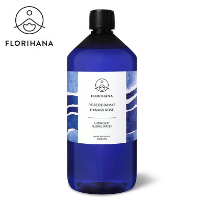 【フロリハナ公式】オーガニック ローズダマスクウォーター 1000ml ローズ水 バラ水 化粧水 フローラルウォーター フラワーウォーター ハーブウォーター 芳香蒸留水 ハイドロソル フランス 有機 bio ビオ 無添加 100%ピュア 天然 非動物試験 アロマテラピー Florihana