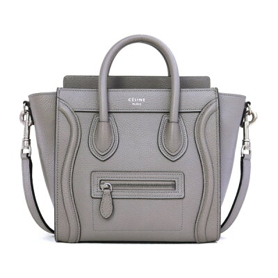 セリーヌ CELINE バッグ LUGGAGE NANO ラゲージ ナノ ハンドバッグ 2WAY ショルダー グレー(168243DRU GL)【あす楽対応】