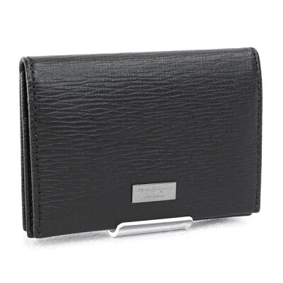 サルヴァトーレ フェラガモ Salvatore Ferragamo メンズ カードケース 名刺入れ カーフ ブラック (66 7062 0351286 NERO)【あす楽対応】
