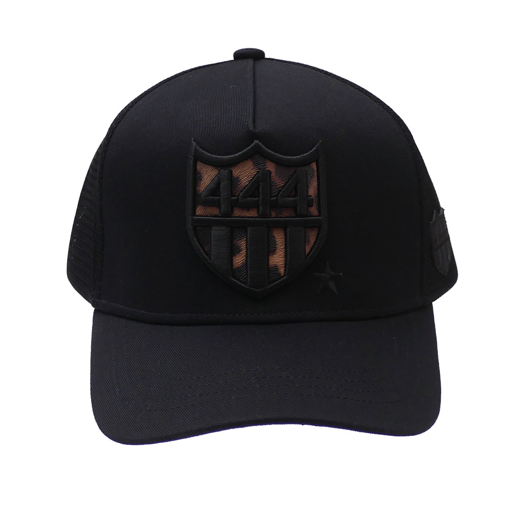ヨシノリコタケ 新品 ヨシノリコタケ YOSHINORI KOTAKE x バーニーズ ニューヨーク BARNEYS NEWYORK LEOPARD 444LOGO MESH CAP キャップ BLACK ブラック 黒 メンズ