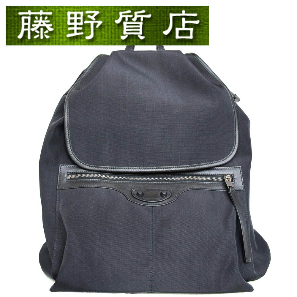 バレンシアガ リュック メンズ バレンシアガ BALENCIAGA バックパック リュック 340139 ナイロン キャンバス レザー 黒 340139 8318