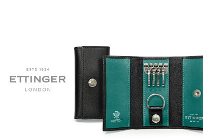 エッティンガー / ETTINGER ■●スターリング・ターコイズコレクション KEY CASE / レザーキーケース 840AJR ( レザー/キーケース/メンズ ) STERLING TURQUOISE 【楽ギフ_包装】