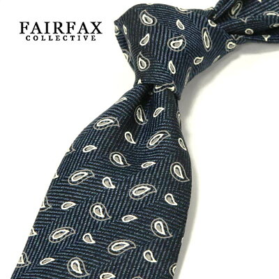 ■TRAD SALE!【 FAIRFAX / フェアファクス 】 顔料染めプリント ペイズリー小紋柄 ネクタイ ( FAK-603 ) 【楽ギフ_包装】【あす楽対応】【送料込】